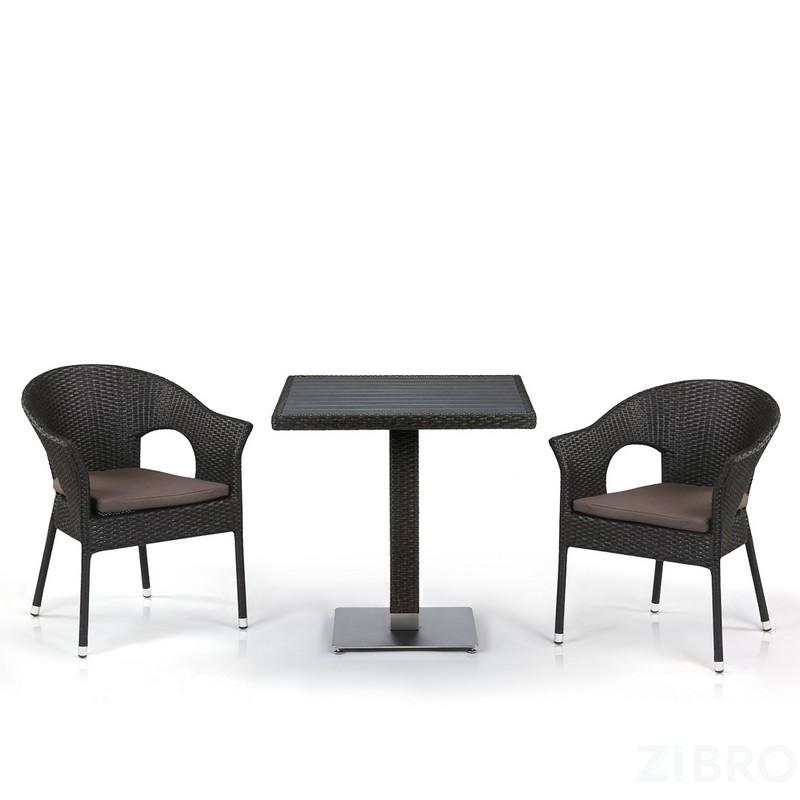 Комплект мебели из иск. ротанга T607D/Y97B-W53 Brown (2+1)