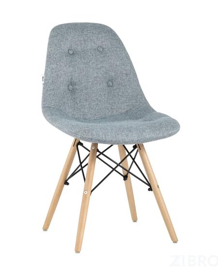 DSW SOFT серо-голубой обивка рогожка ножки массив бука металлический каркас