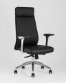 для руководителя TopChairs Armor офисное черное обивка экокожа крестовина металл