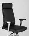 для руководителя TopChairs Armor офисное черное обивка экокожа крестовина металл