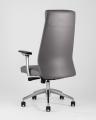 для руководителя TopChairs Armor офисное серое обивка экокожа крестовина металл