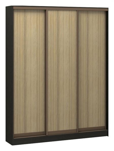 Шкаф-купе Адриано-3 2200x400x2200 мм венге цаво BRN_1428_2200