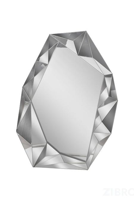 19-OA-9104 Зеркало абстрактное в объемн. зеркальной раме 90*60см
