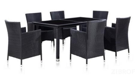 Комплект мебели из искусственного ротанга - Palermo black