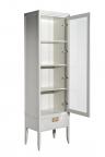 151SV-000020 Шкаф-витрина 1 стеклянный фасад с тумбой прикроватной с 1-м ящиком
