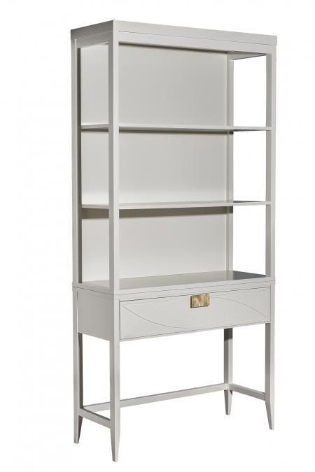 151SV-000022 Шкаф-витрина открытый широкий с консолью с 1-м ящиком