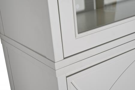 151SV-000025 Шкаф-витрина 2 стеклянных фасада с комодом с 2-мя ящиками