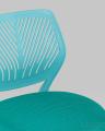 Компьютерное кресло детское Анна бирюзовый обивка сетка текстиль спинка пластик крестовина металл пластик механизм р