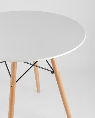 Eames D80, 2 стула Eames DSW белые