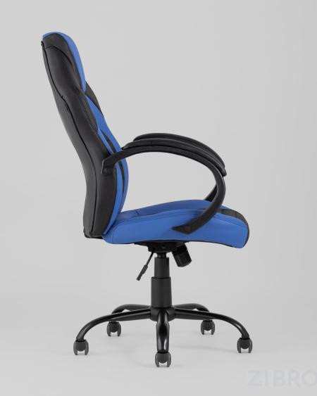 компьютерное TopChairs Racer Midi черно-синее геймерское