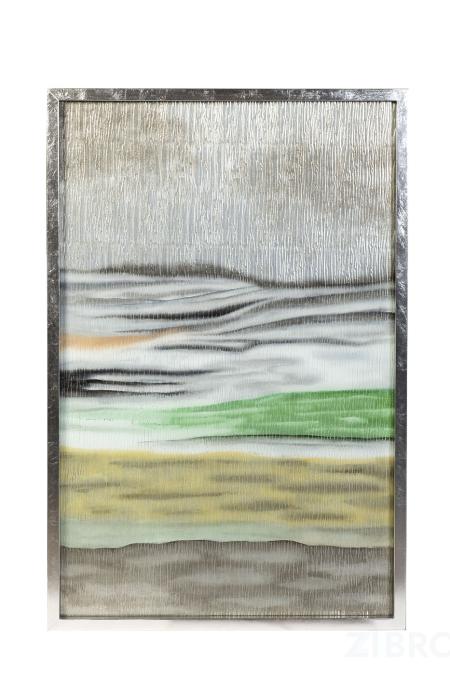 ART-4508-PL Панно настенное "Море" из цветного стекла 91*5*137см