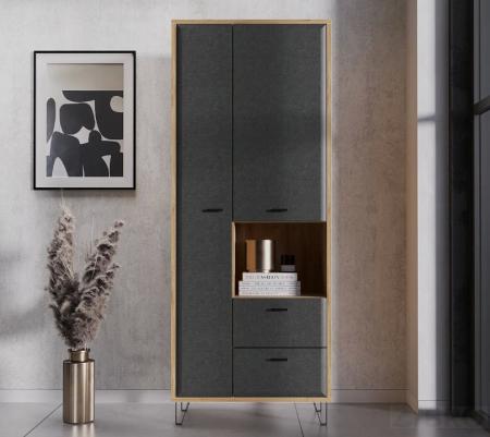 Шкаф для белья Grace REG2D2S дуб наварра BRW_UT-70039419