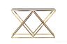 47ED-CST026GOLD Консоль Bianco Namibia бел.мрам/мат.зол120*40*78