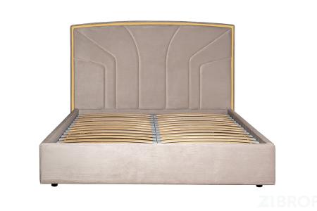 КРОВАТЬ LANCY ВЕЛЮРОВАЯ СЕРАЯ 102AN-KRO-3180-SER