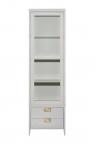 151SV-000021 Шкаф-витрина 1 стеклянный фасад с тумбой прикроватной с 2-мя ящиками