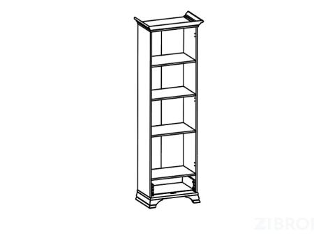 Шкаф для белья Кентаки S132-REG1D1S каштан BRW_00008051