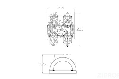 20MB3273-2 Бра 13*19*25см