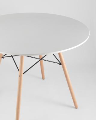 Eames D100, 2 стула Eames DSW белый