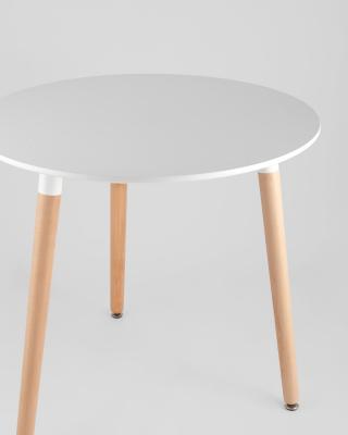 Eames DST диаметр 80 см, 2 стула Eames белые
