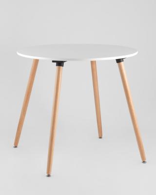 Oslo, диаметр стола 80 см, 2 стула Eames DSW белые