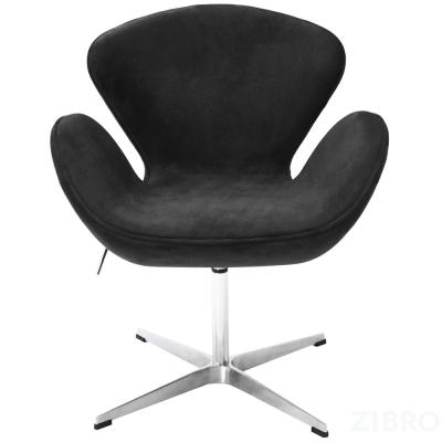 Кресло SWAN STYLE CHAIR графит, искусственная замша