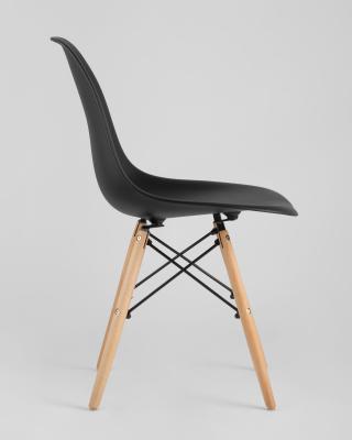 Eames стол черный диаметр 80 см, 2 стула Eames DAW черные