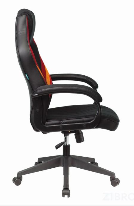 компьютерное игровое Бюрократ VIKING 3 AERO RED черный/красный обивка экокожа/ткань крестовина п