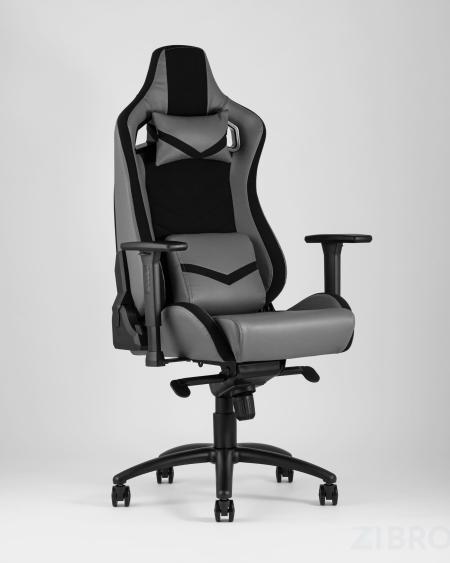 компьютерное TopChairs Racer Premium серое геймерское