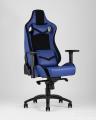 Игровое кресло компьютерное TopChairs Racer Premium синее геймерское