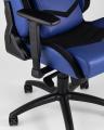 Игровое кресло компьютерное TopChairs Racer Premium синее геймерское
