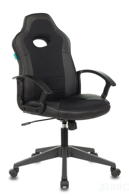 компьютерное игровое Бюрократ VIKING-11/BLACK черный обивка экокожа/ткань крестовина пластик