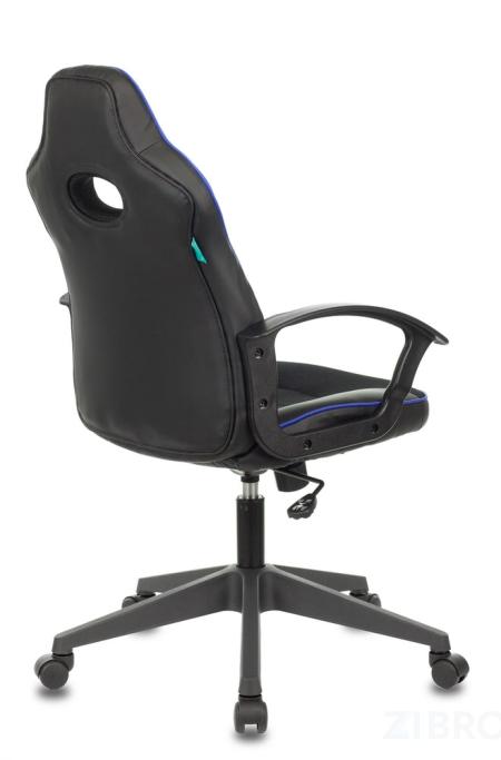 компьютерное игровое Бюрократ VIKING-11/BL-BLUE черный/синий обивка экокожа/ткань крестовина пла