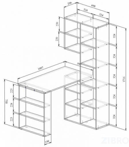 Стол компьютерный Рикс-25 белый MAS_Riks-25BEL