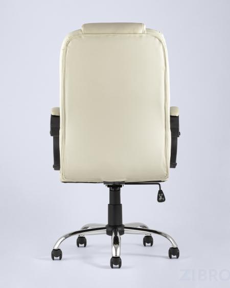 TopChairs Atlant офисное бежевое обивка экокожа, механизм качания Top Gun