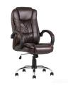 Компьютерное кресло TopChairs Atlant офисное коричневое обивка экокожа, механизм качания Top Gun коричневый