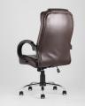 Компьютерное кресло TopChairs Atlant офисное коричневое обивка экокожа, механизм качания Top Gun коричневый