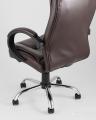 Компьютерное кресло TopChairs Atlant офисное коричневое обивка экокожа, механизм качания Top Gun коричневый
