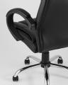 Компьютерное кресло TopChairs Atlant офисное черное обивка экокожа, механизм качания Top Gun пятилучье