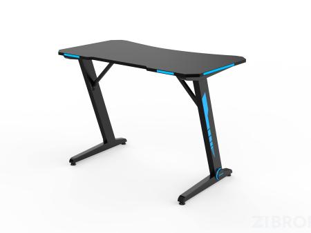 Стол геймерский компьютерный игровой для геймеров TopChairs Arena LED черный