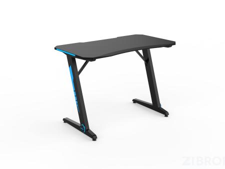 Стол геймерский компьютерный игровой для геймеров TopChairs Arena LED черный