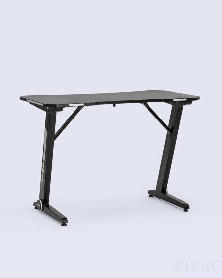 Стол геймерский компьютерный игровой для геймеров TopChairs Arena LED черный