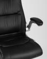 Компьютерное кресло TopChairs Force офисное черное, обивка из экокожи