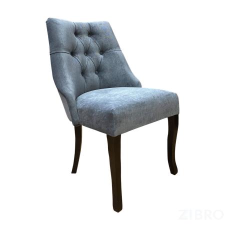 Стул Дени Классика в ткани Velvet Lux 17 , цвет темно-серый