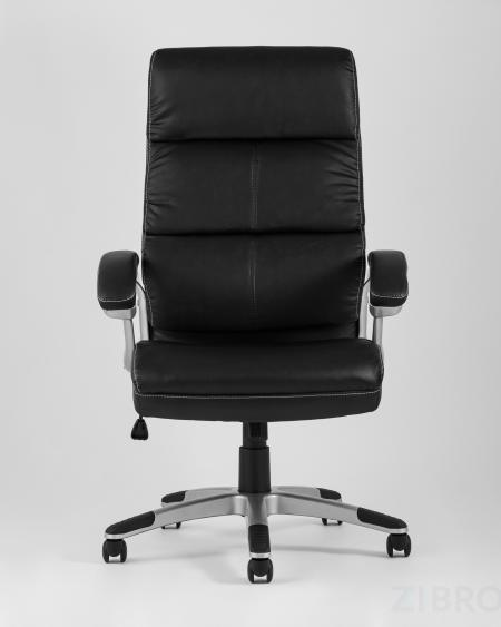 TopChairs Power офисное черное, обивка из экокожи, механизм регулировки Top Gun