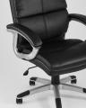 TopChairs Power офисное черное, обивка из экокожи, механизм регулировки Top Gun