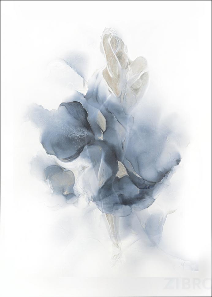 89VOR-AQUARELLE7 Холст "Песня поющего цветка" 100*70см
