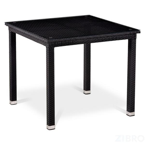 Стол из иск. ротанга T246ST-90x90 Black