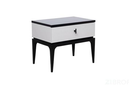GD-00004 Тумбочка прикроватная Este черно/серая 50*40*50см