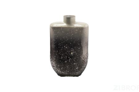 71PN-52209 Ваза декоративная стекл. серо-золотистая 16*9*25см