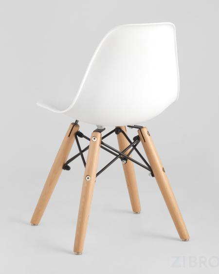 Комплект мебели детский Eames стол детский белый, 5 стульев белые